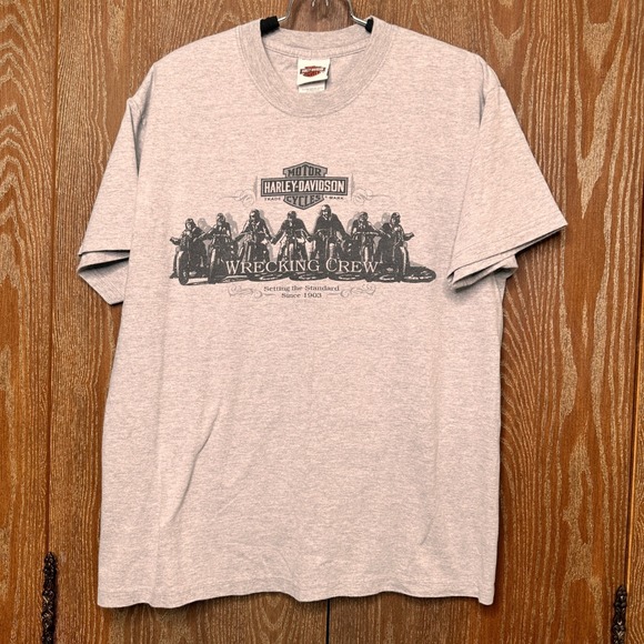 2007 Harley Davidson Legacy Effingham IL Wrecking Crew Graphic T Lg Beefy HaneS - Picture 4 of 10